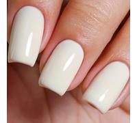 Imtiti Vernis à ongles en gel, 1Pcs Yogurt White Vernis à ongles LED UV, longue durée, manucure de salon à domicile pour le printemps et l'été (10ML-520)