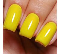 Imtiti Vernis à ongles en gel jaune néon, jaune canari, vernis à ongles LED UV, longue durée, manucure de salon à domicile pour le printemps et l'été (10ML-963)