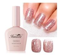 Imtiti Vernis à ongles en gel pailleté, 1Pcs Rose Gold Gel Polish Sparkle Soak Off UV LED Gel Polish, Long Lasting, Manicure Salon DIY at Home for Women (10ML-959)