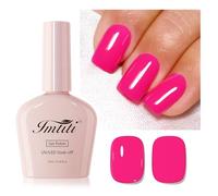 Imtiti Vernis à Ongles en Gel Rose, 1Pcs Vernis à Ongles en Gel LED UV Rouge Rose, longue durée, manucure de salon à la maison pour le printemps et l'été (10ML-953)