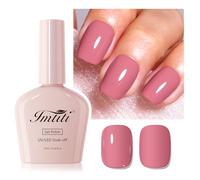 Imtiti Vernis à ongles en gel rose tendre, 1Pcs Rose Slush Vernis à ongles en gel LED UV, longue durée, manucure de salon à domicile pour l'automne et l'hiver (10 ML)