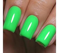 Imtiti Vernis à Ongles en Gel Vert Néon - 10ml Vert Citron Électrique UV LED Soak-Off, Formule Sans HEMA et Sans TPO, Manucure Longue Durée 28+ Jours, DIY Nail Art Vibrant à la Maison