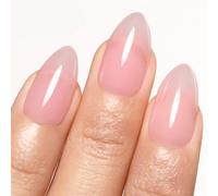 Imtiti Vernis à ongles gel Jelly UV, 15 ml Rose Nude Transparent Soak Off LED pour le printemps et l'été, manucure et design d'ongles