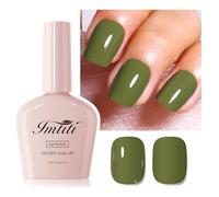 Imtiti Vernis à ongles vert forêt, 1Pcs Vert Sauge Vernis à ongles Gel LED UV, longue durée, manucure d'art à domicile pour l'automne et l'hiver (10 ML)