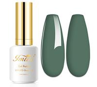 Imtiti Vernis Semi Permanent Vert, 15ml Vert Sauge Vernis Gel UV Semi Permanent UV Led Soak Off Gel Nail Polish French Vernis À Ongles Gels Semi-Permanents DIY Nail Art Kit De Démarrage