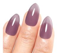 Imtiti Violet Vernis Semi Permanent, 15ml Transparent Semi Permanent Violet Raisin French Cristal Gel Nail Polish Printemps Eté UV Led Vernis À Ongles Gels Semi-Permanents Naturel Gelée Manucure