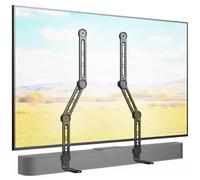 IMtKotW Support Universel pour Barre de Son pour Montage sous ou au-Dessus du téléviseur, Compatible avec la Plupart des Barres de Son jusqu'à 15 kg, pour TV Max. 90 Pouces, Support de Barre de Son