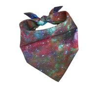 Imtrub Bandanas pour chiens, foulard pour chiens,Bavoirs triangle écharpe bandana pour chien - Bandanas triangulaires pour écharpe pour animaux de compagnie, bavoirs pour chien violet bleu espace pour