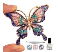 Imtrub Broches En Forme De Papillon Pour Vêtements,Kit de Bijoux à Assembler Soi-Même | Broches Décoratives Jouets,pour Dame Mère Anniversaire Manteau Costume Robe Sac à Dos