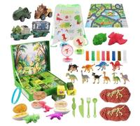 Imtrub Calendrier De L Avent Dinosaure Noël 2025-24 Jours Figurine Jouet,Calendrier de Compte à Rebours Jouet Voiture - Pour Collectionneurs Salon Chambre Activité Familiale Cadeau Jardin