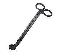 Imtrub Coupe-mèche | Coupe-Ciseaux à Bougie élégant Simple Noir antirouille - Les Bougies enlèvent en Toute sécurité la mèche coupée pour éviter l'suie pour Le dîner fête