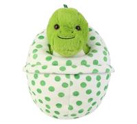 Imtrub en Peluche Animal,Doux Mignon À Collectionner - Peluche Œuf À Fermeture Éclair Modèle De Table,pour Femmes Hommes Adolescents Adultes Salon Étagère Table Bureau