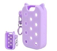 Imtrub Étui en Silicone pour Flacon de Gel Hydroalcoolique - Souple et Portable avec Anneau Porte-Clés | Porte-Flacon de Désinfectant pour Main,pour Déplacements École Bureau Sac à Main Fille Femme