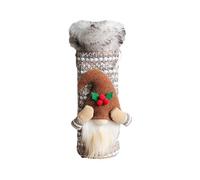 Imtrub Housses de vin de Noël - Costume de bouteille de vin de Noël doux - Nains de Tomte suédois, décorations de bouteille de vin, sac de vin de Noël pour décoration de table d'hôtesse, kaki, Refer