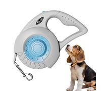 Imtrub Laisse rétractable pour chien - 4,8 m - Ruban de guidage pour chien avec frein pour chiens de grande et moyenne taille - Pour dressage en extérieur, plage, cour, camping, marche
