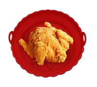 Imtrub Panier en silicone pour friteuse à air, plateau de cuisson rond réutilisable - Panier de cuisson en silicone pour friteuse à air comprimé - pour rôtir, servir la cuisine