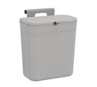 Imtrub Poubelle Suspendue avec Couvercle, Poubelle À Compost De Cuisine, Poubelles sous Évier, Comptoir, Placard en Plastique, pour Cuisine, Chambre À Coucher, Salle De Bain, Bureau, Camping-Car