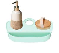 Imtrub Protège-Éclaboussures Pour Évier,Porte-Objet De Séchage Rapide Et D'Égouttage - Barrière Anti-Éclaboussures d'Eau pour Évier avec Design Incliné | pour Coin de Cuisine, Plan de Travail,