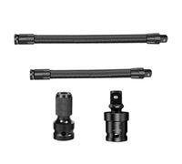 Imtrub Rallonge flexible de douille | Prolongateur métallique portable 1/2 pouce,Jeu de 4 rallonges pour douilles | pour automobile, camion, camping-car, pick-up, bricolage maison et espaces