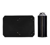 Imtrub Tapis protecteur de poêle, protecteur de tapis de poêle - 11,81x7,87 pouces Housse de cuisinière en cuir PU - Base de poêle antidérapante Portable, équipement de poêle de randonnée, accessoires
