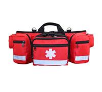 Imtrub Trousse de Secours Fanny Pack, Sac de Trousse de Secours Grande capacité | Sac de Taille de Camping en Plein air Sac de Trousse d'aide Rouge - Kit d'aide Multi-Poches, Sac de Rangement, Sac