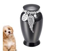 Imtrub Urnes Funéraires pour Chiens | Conteneur en Métal pour Cendres Souvenir De 7,0 Cm,Urnes De Crémation - Destiné Aux Chats, Chiots Et Animaux, Cérémonie Funéraire, Souvenir, Décor D'Étagère