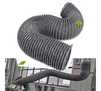 IMUNKT 100MM Tuyau D'évacuation D'air Pour Climatiseur, Tuyau Flexible En Nylon Ignifuge, Tuyau D'échappement Pour Sèche-linge, Hotte Aspirante(L-2m(6.5ft),100mm(3 9/10"))