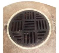 IMUNKT 20/30/40/50cm Grille De Drainage Ronde En Fonte Caniveau Exterieur Grilles D'égout Pour Bassin De Captage, Robuste Couvercle De Drainage(64x3cm/25.2x1.2in)