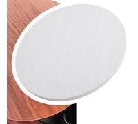 IMUNKT 30 40 50 60 70cm Plateau De Table Rond En Bois Massif, Surface De Table Épaisseur 16mm, Dessus De Table Pour Table À Manger/centre/jardin(White,40cm/16in)