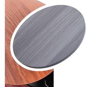 IMUNKT 30 40 50 60 70cm Plateau De Table Rond En Bois Massif, Surface De Table Épaisseur 16mm, Dessus De Table Pour Table À Manger/centre/jardin(Dark grey,40cm/16in)