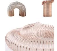 IMUNKT 3m 5m 10m Tuyau Flexible D'aspiration PU Transparent Tuyau Spirale Super Léger Pour Systèmes D'aspiration, Ø 50 102 140 180 200mm, Tuyau De Dépoussiérage(1m/3.28ft,230mm(9"))