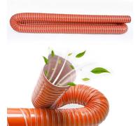 IMUNKT 3m Tuyau Flexible Silicone Conduit D'admission Pour Voiture, Système D'air De Garage, Tuyau D'Admission D'air, Rouge Tuyau D'air 20~400mm ID(3m(9.8ft),160mm(6 1/4"))