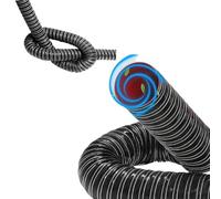 IMUNKT 42 51 63 115mm Tuyau D'admission D'air Voiture Tuyau Flexible Silicone Conduit D'admission D'air, Tuyau Ventilation Transport Chaud Et Froid, Noir(1m/3.28ft,140mm-5 1/2")