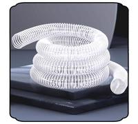 IMUNKT 50 100 200mm Tuyau D'aspiration PVC Tuyau Flexible Pour Travail Du Bois, Scie À Table, Scie À Ruban, Raboteuse, Tuyau Spiralé Transparent 1 4 5 10m(3m/9.84ft,40mm-1 3/5")