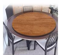 IMUNKT 80cm 90cm Plateau De Service Rotative pour Table À Manger, Plateau Tournant en Bois, Grand Lazy Susan Rond, Plateau D'affichage Rotatif 360°(Gold Oak,65cm/26in)