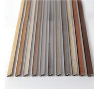 IMUNKT Bande De Transition Joint De Plancher, Profil De Transition De Plancher en T, Grain De Bois, Bande De Jonction Plate pour Stratifié/carrelage, Bande De Seuil en Aluminium(Light Oak,W2cm(0.8"))