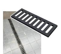 IMUNKT Caniveau Exterieur Système De Drainage De Tranchée Étroit, Grilles De Drainage À Canal 10/15/20cm Large, Couvercle De Grille D'égout Pour Allée, Terrasse(500x150x20mm(20x6x0.8in))