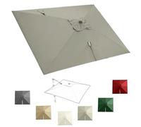 IMUNKT Carré Auvent De Parapluie Déporté 3x3m/3x4m/2.5x2.5m Toile De Rechange Pour Parasol Terrasse Tissu De Remplacement Parasol De Jardin 8 Baleines(Sand,3x3m (10x10ft))