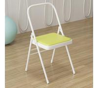 IMUNKT Chaise De Yoga Pliante, Chaise Auxiliaire Iyengar De Surface PU, Chaise Auxiliaire pour Étirement Et Rotation, Chaise De Yoga Pilates, Robuste Et Antidérapant(Green)