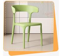 IMUNKT Chaises De Salle À Manger Empilables En Plastique 45cm Chaise Cuisine Avec Dossier Chaise De Bar Pour Cuisine/Salon/Balcon(Green)