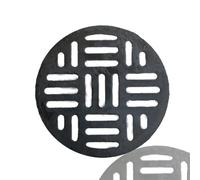 IMUNKT Grille Caniveau Ronde En Fonte Grille De Drainage Robuste Pour Cour, 20/30/40/50/55/60/70cm, Grille De Drainage D'égout Amovible Pour Bloquer Les Débris(67x67x3cm-26.4x26.4x1.2in)