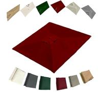 IMUNKT Parasol Déporté Carré Toile De Rechange 300x300cm 8 Baleines Auvent De Rechange Pour Parasol De Jardin Extérieur Tissu De Remplacement Imperméable(Burgundy,3x3m (9.8x9.8ft))