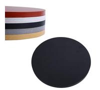 IMUNKT Plateau De Table Rond En Bois 50 60 70 80cm, Ronde Dessus De Table À Manger, Plateau Pour Table Basse Ou Jardin, Bords Polis, 16mm Épaisseur(Black,90cm/36in)