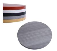 IMUNKT Plateau De Table Rond En Bois 50 60 70 80cm, Ronde Dessus De Table À Manger, Plateau Pour Table Basse Ou Jardin, Bords Polis, 16mm Épaisseur(Dark grey,90cm/36in)