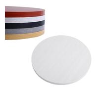 IMUNKT Plateau De Table Rond En Bois 50 60 70 80cm, Ronde Dessus De Table À Manger, Plateau Pour Table Basse Ou Jardin, Bords Polis, 16mm Épaisseur(White,90cm/36in)