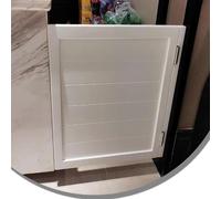 IMUNKT Portes Battantes Pour Cloison De Comptoir, Porte Saloon 1 Vantail, Porte Café, Porte En Bois Massif À Fermeture Automatique, Porte De Séparation Pour Bar, Porche, Entrée(White,W65xH90cm/25.6x35