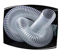 IMUNKT PVC Flexible Tuyau D'Aspiration Aspirateur De Travail Du Bois Et D'atelier Ø 30mm-300mm Tuyau Spiralé Transparent, Antistatique(4m/13.1ft,40mm-1 3/5")