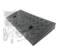 IMUNKT Rampe En Caoutchouc De Trottoir, Rampe De Seuil Pour Marche Hauteur 5-13 Cm, Noir, 50*27*13cm