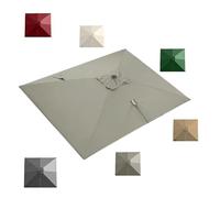 IMUNKT Rectangle Toile De Rechange 3x4m Parasol Déporté, Auvent De Rechange Pour Grand Parasol De Jardin 8 Baleines, Parasol Patio Tissu De Rechange UPF 50+(Grey,2.5x2.5m (8x8ft))