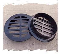 IMUNKT Siphon De Sol En Fonte Rond Grille De Drainage 75 110 160 200mm Plate Couvercle De Vidange Pour Évier Et Drain De Sol(110mm/4.3in)